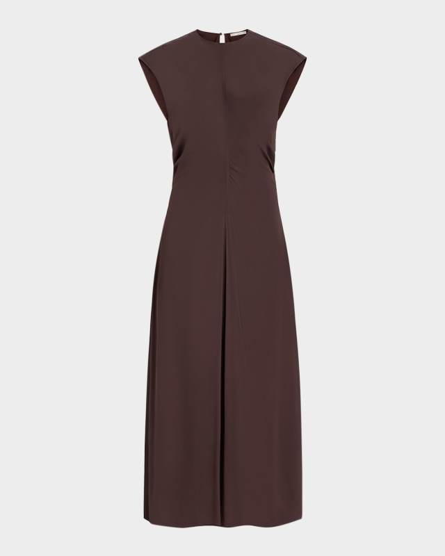 Zuri Cap-Sleeve Viscose Maxi Dress